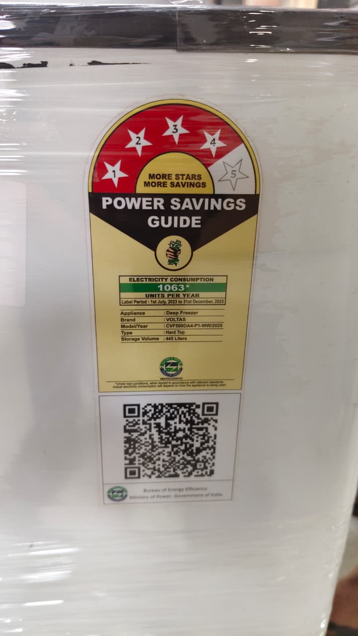 Refurbished Voltas 500L Deep Freezer