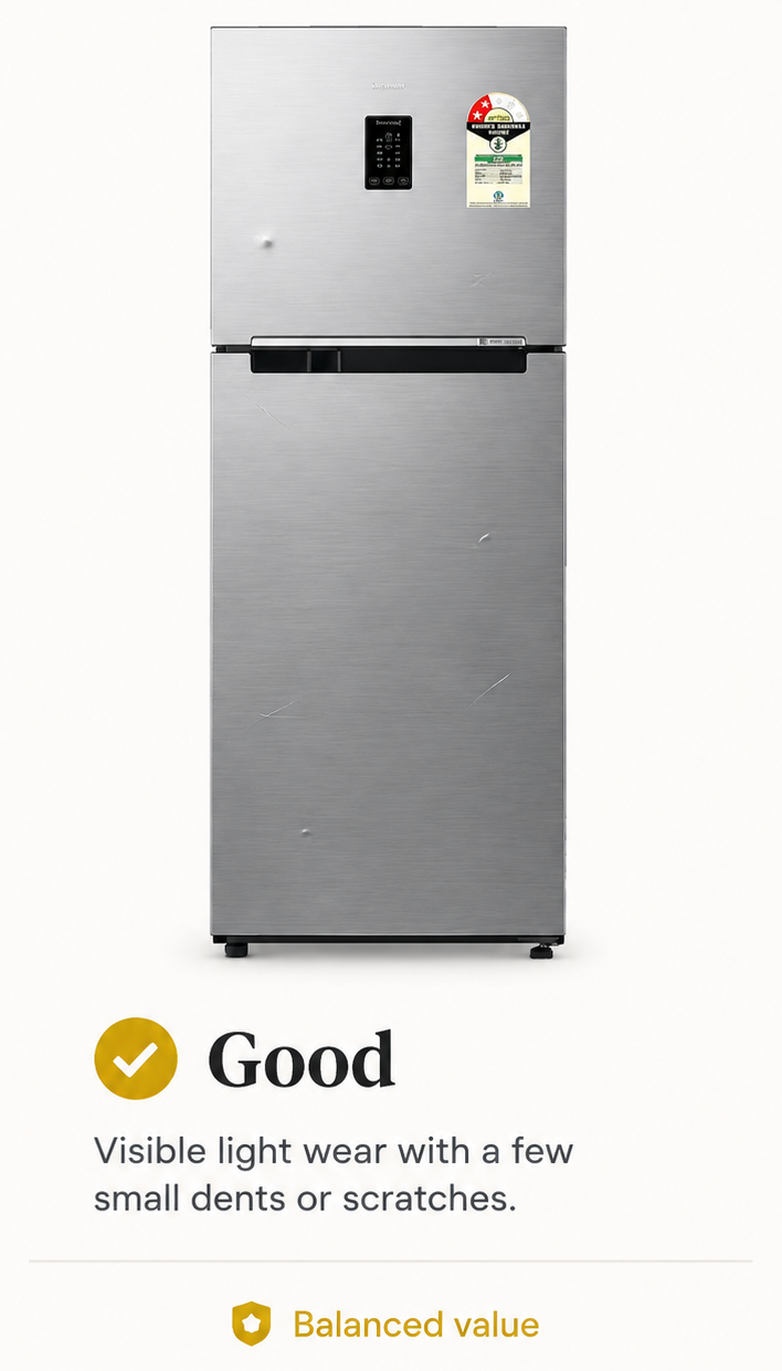 Good — visible light wear with a few small dents or scratches. Balanced value.